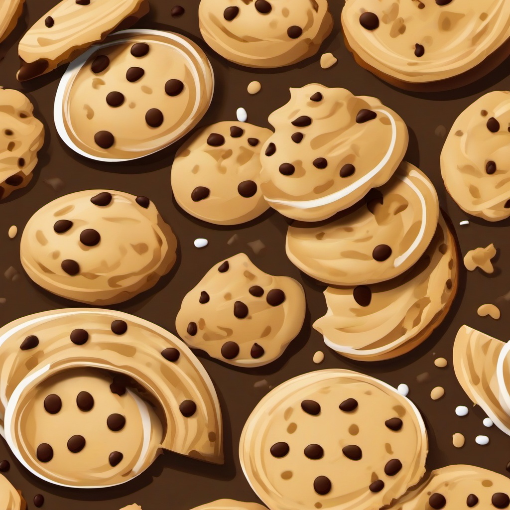 Cookie clipart - cookie dough being rolled out  