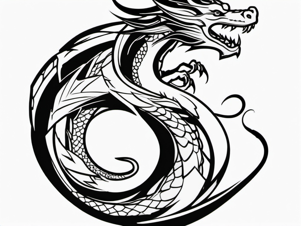 Cartoon Dragon Tattoo Playful And Animated Dragon Tattoo