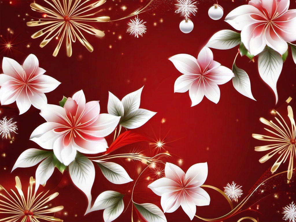 Christmas Flower Wallpaper  