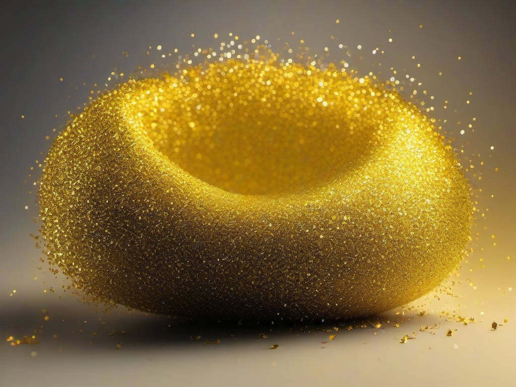 Yellow Glitter Background  