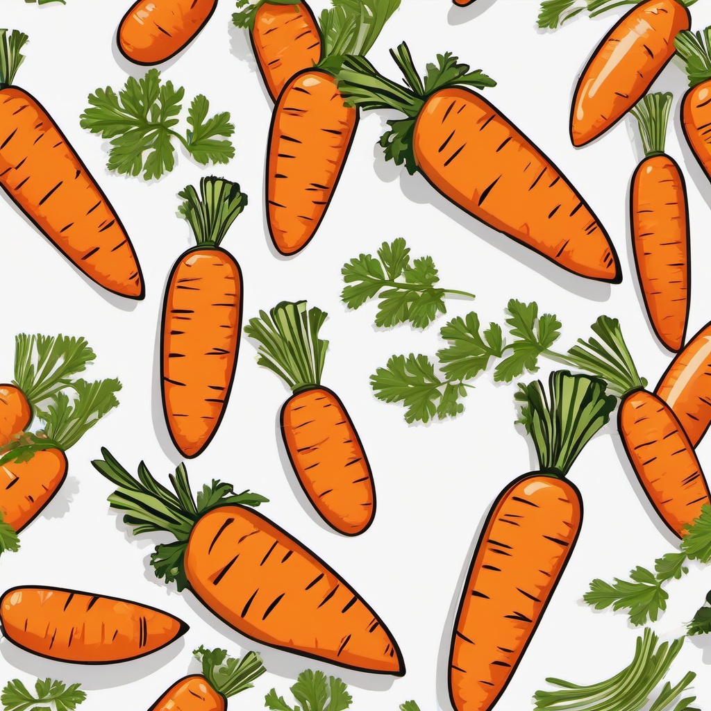 Carrot clipart - carrot with dipping sauce  vector clipart