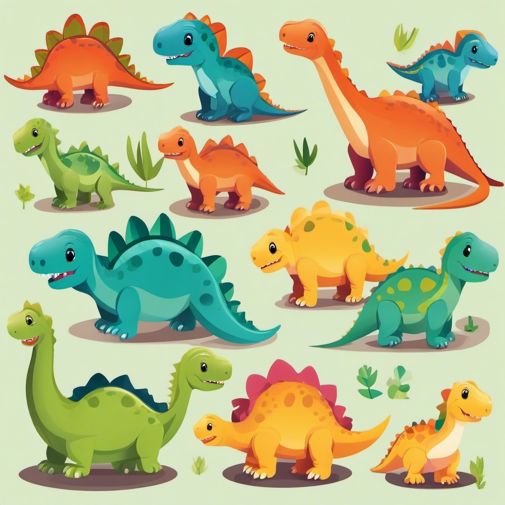 Dino Feet Clipart,Illustrations featuring cute dinosaur feet  vector clipart