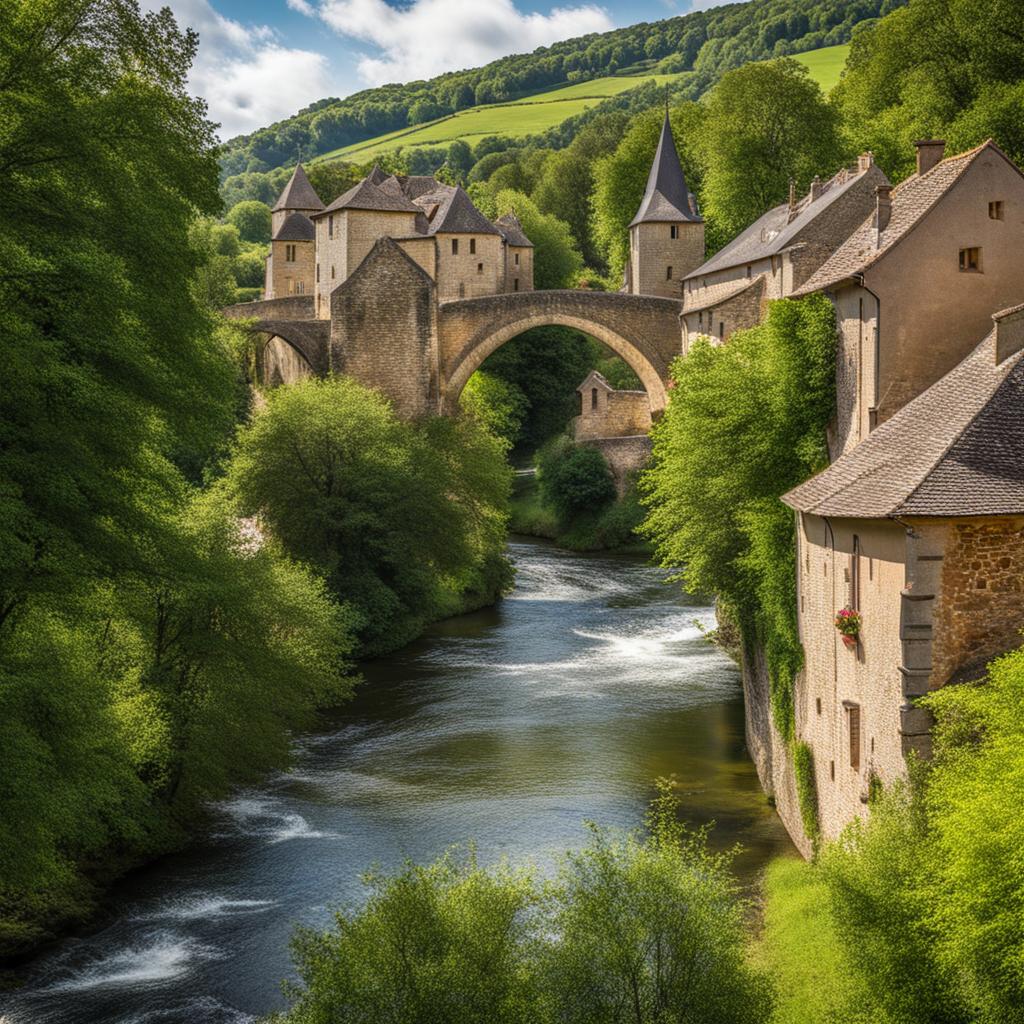 hidden charms of the aveyron - paint the hidden charms of the aveyron region, with medieval villages, ancient bridges, and picturesque valleys. 