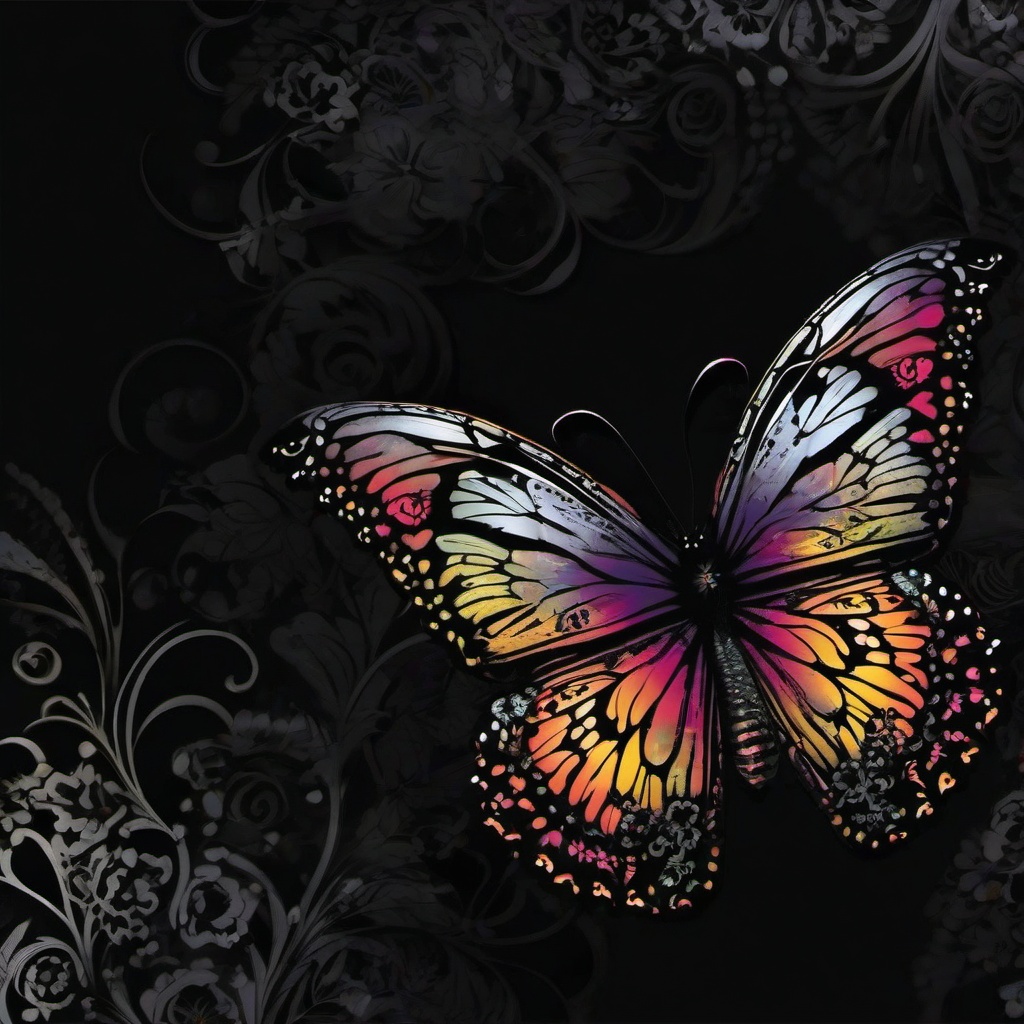 Butterfly Background Wallpaper - goth butterfly wallpaper  