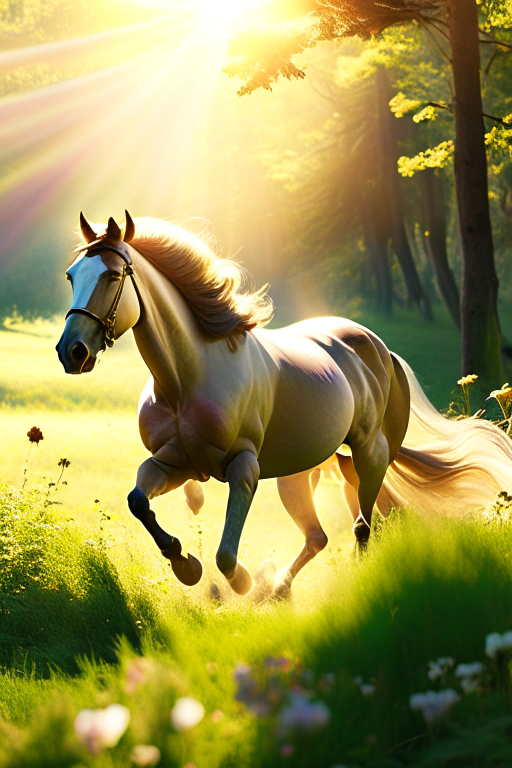 centaur, the noble half-human, half-horse, galloping through a sun-dappled meadow. 