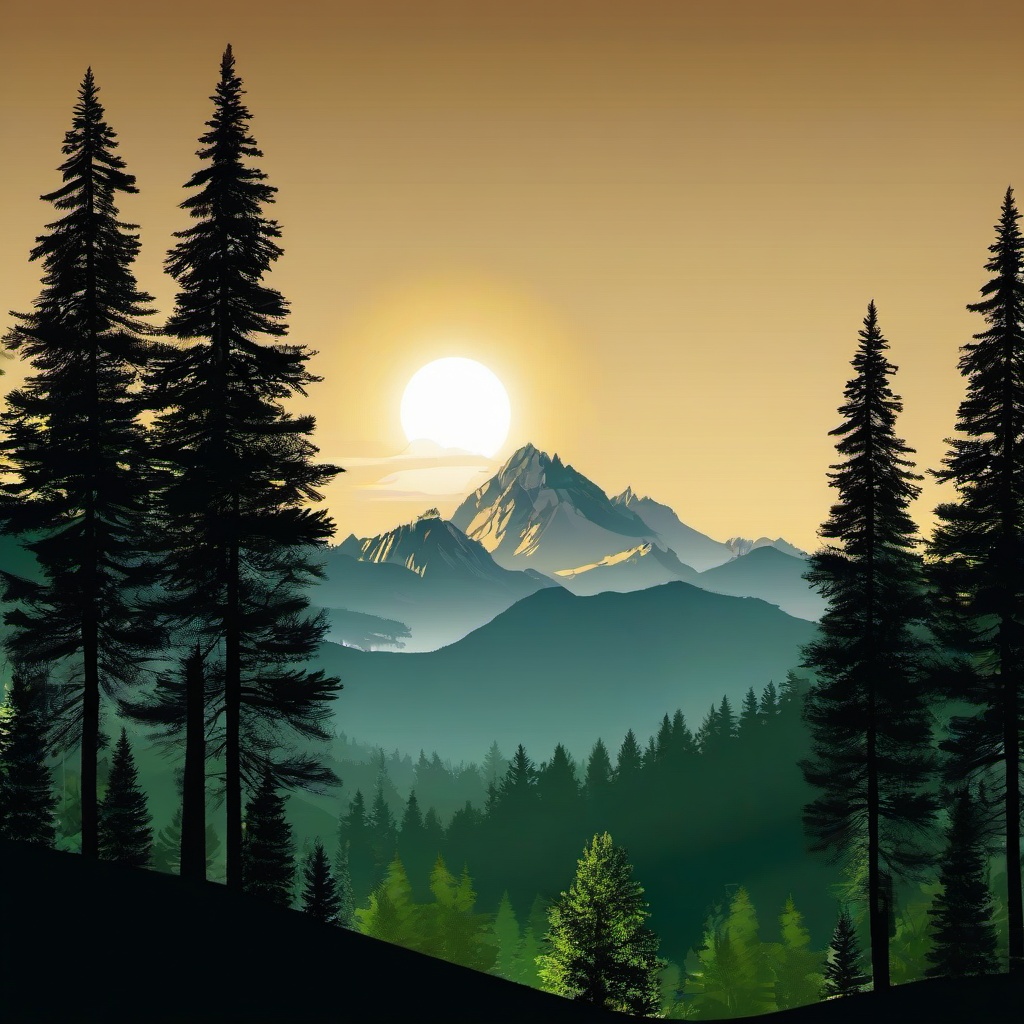 Mountain Background Wallpaper - mountain trees wallpaper  