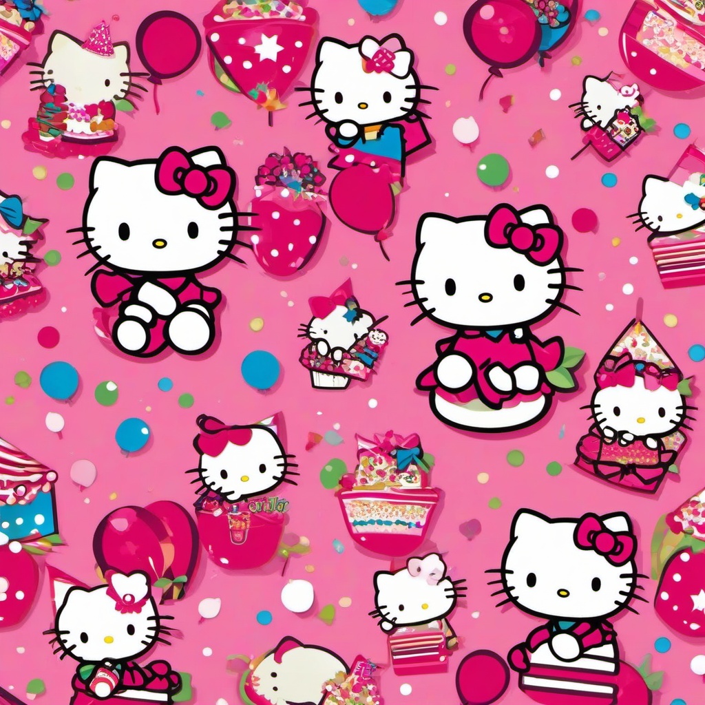 Party Background Wallpaper - hello kitty background for invitation  