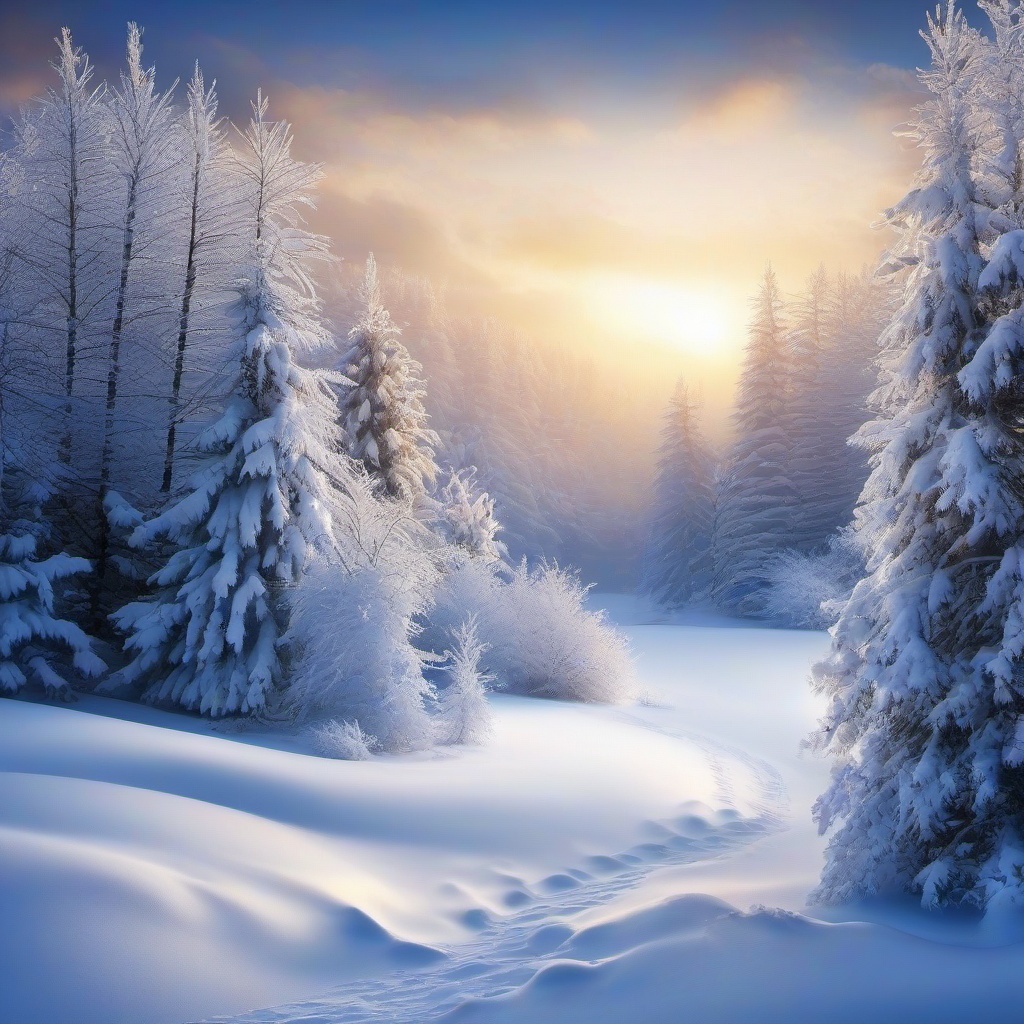 Snow Background Wallpaper - snowy winter scene background  