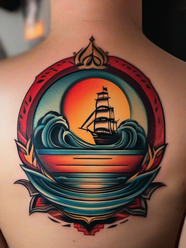 Jack Rudy Tattoo-Inspirational and iconic tattoo inspired by the work of Jack Rudy, showcasing artistic and traditional tattoo aesthetics.  simple color vector tattoo