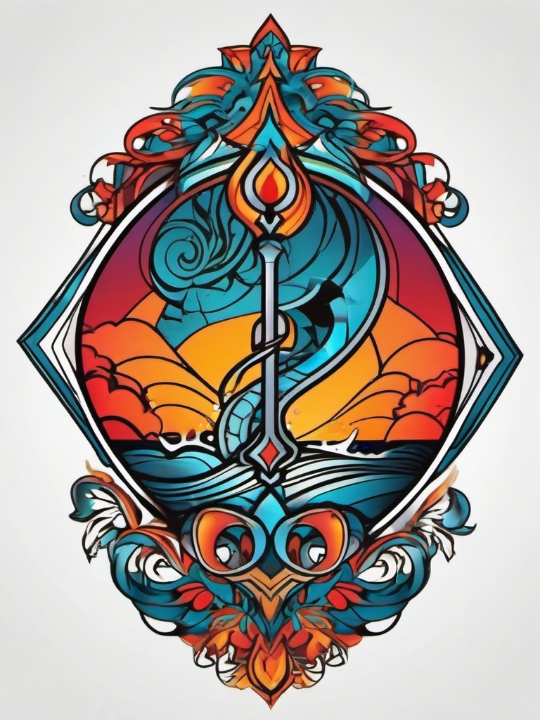 cool aquarius tattoo designs  simple vector color tattoo