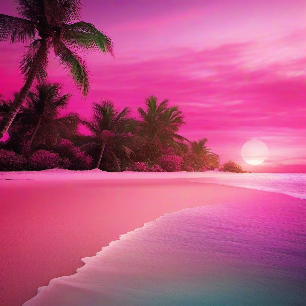 Beach Background Wallpaper - wallpaper pink beach  