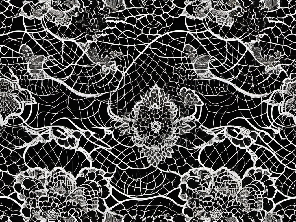 Lace Pattern Clipart - Elegant lace for romantic designs  minimal design