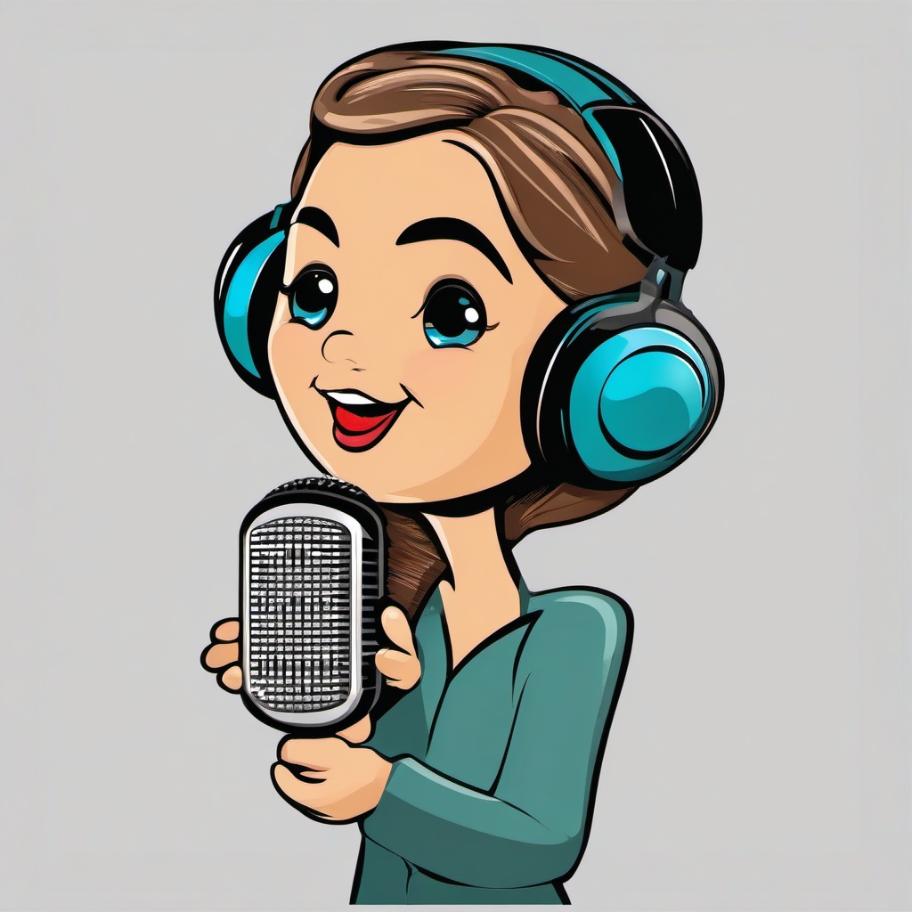 Microphone clipart - microphone character with personality  