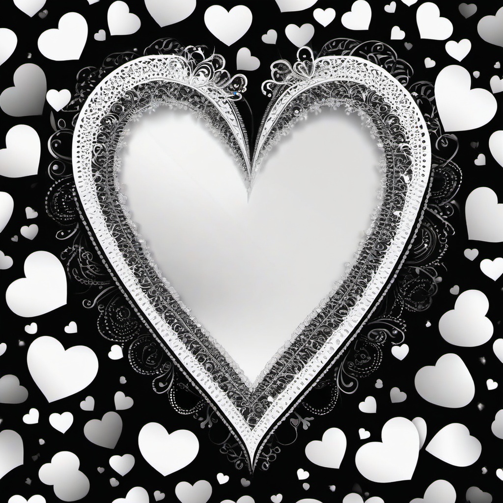 Heart Background Wallpaper - cute heart background black and white  