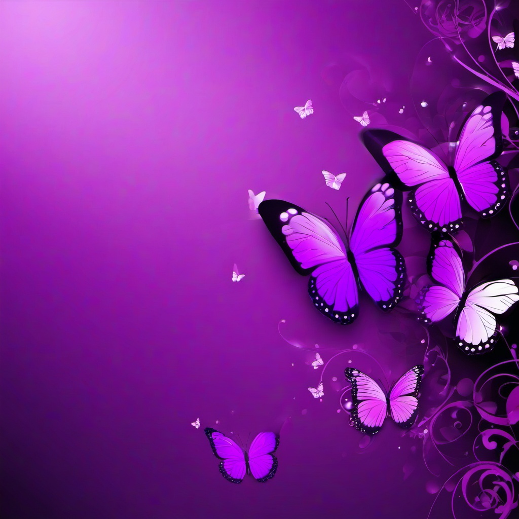 Purple Background Wallpaper - butterflies purple background  