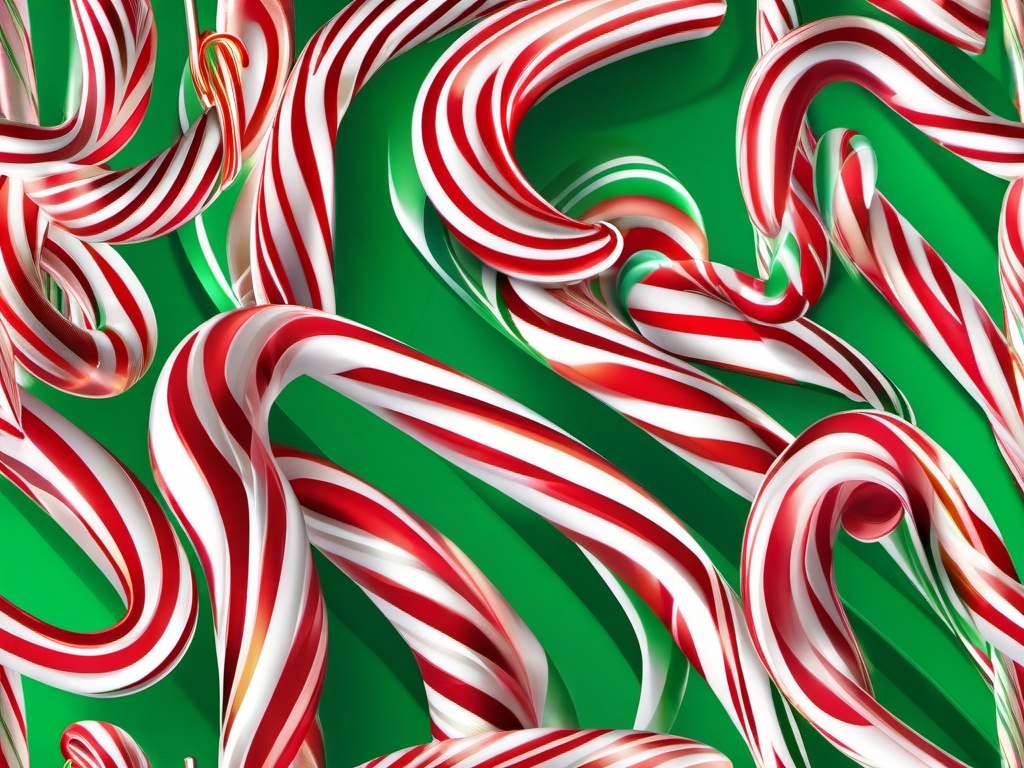 Christmas Candy Cane Wallpaper  