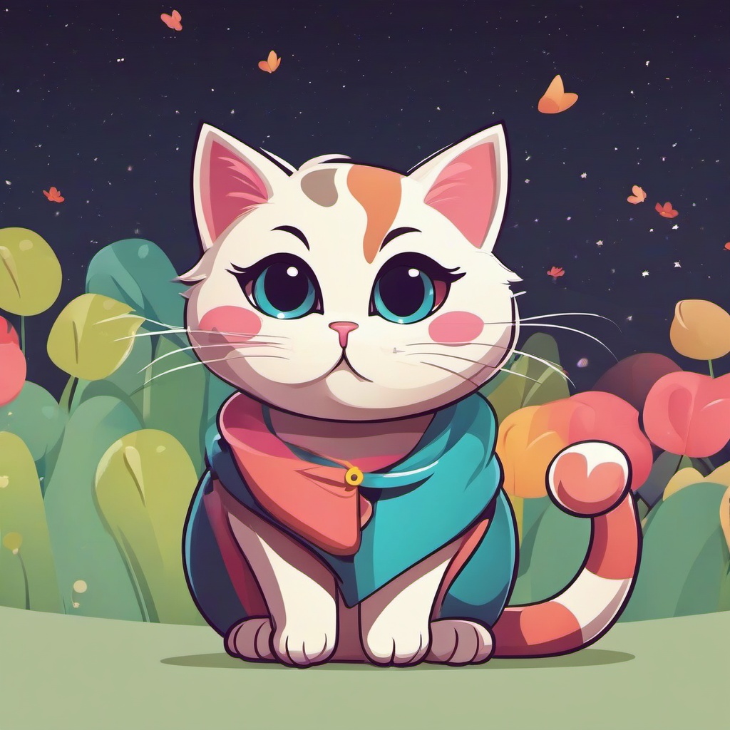 Cat Background Wallpaper - cat cartoon background  