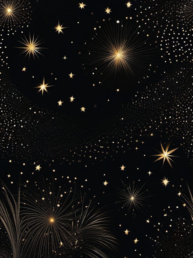 Starry Night Sky Black Background intricate details, patterns, wallpaper photo