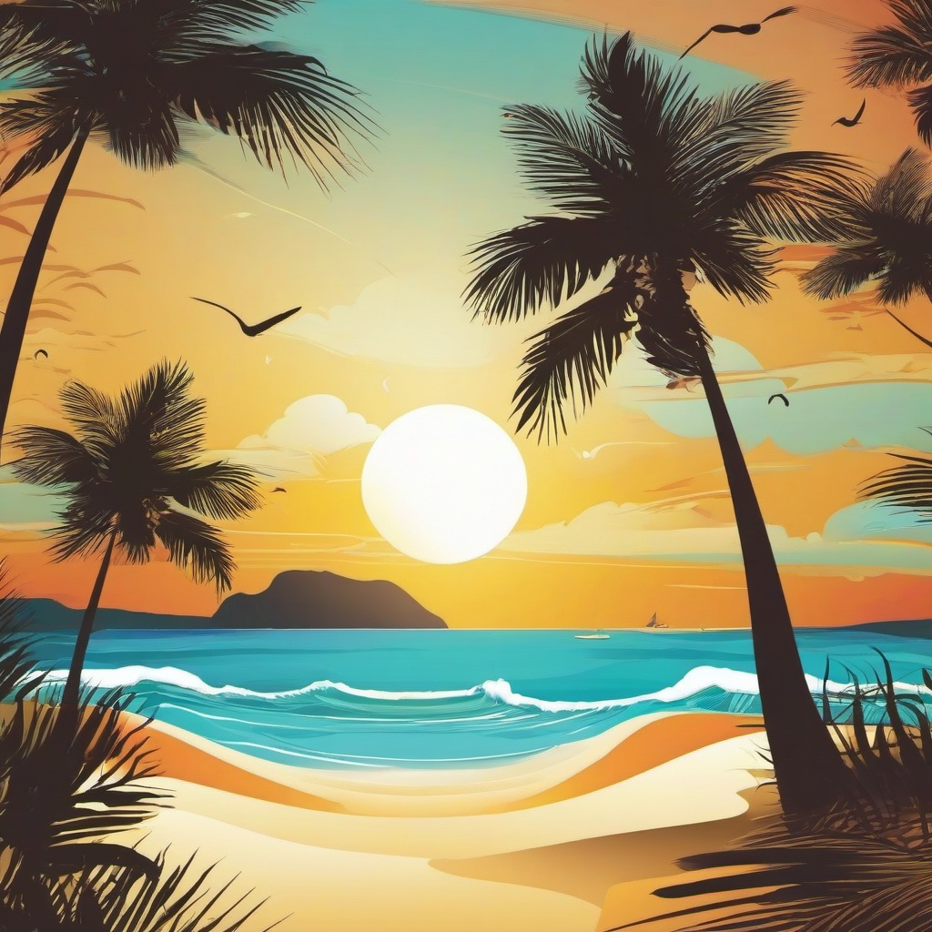 Beach Background Wallpaper - sun beach background  