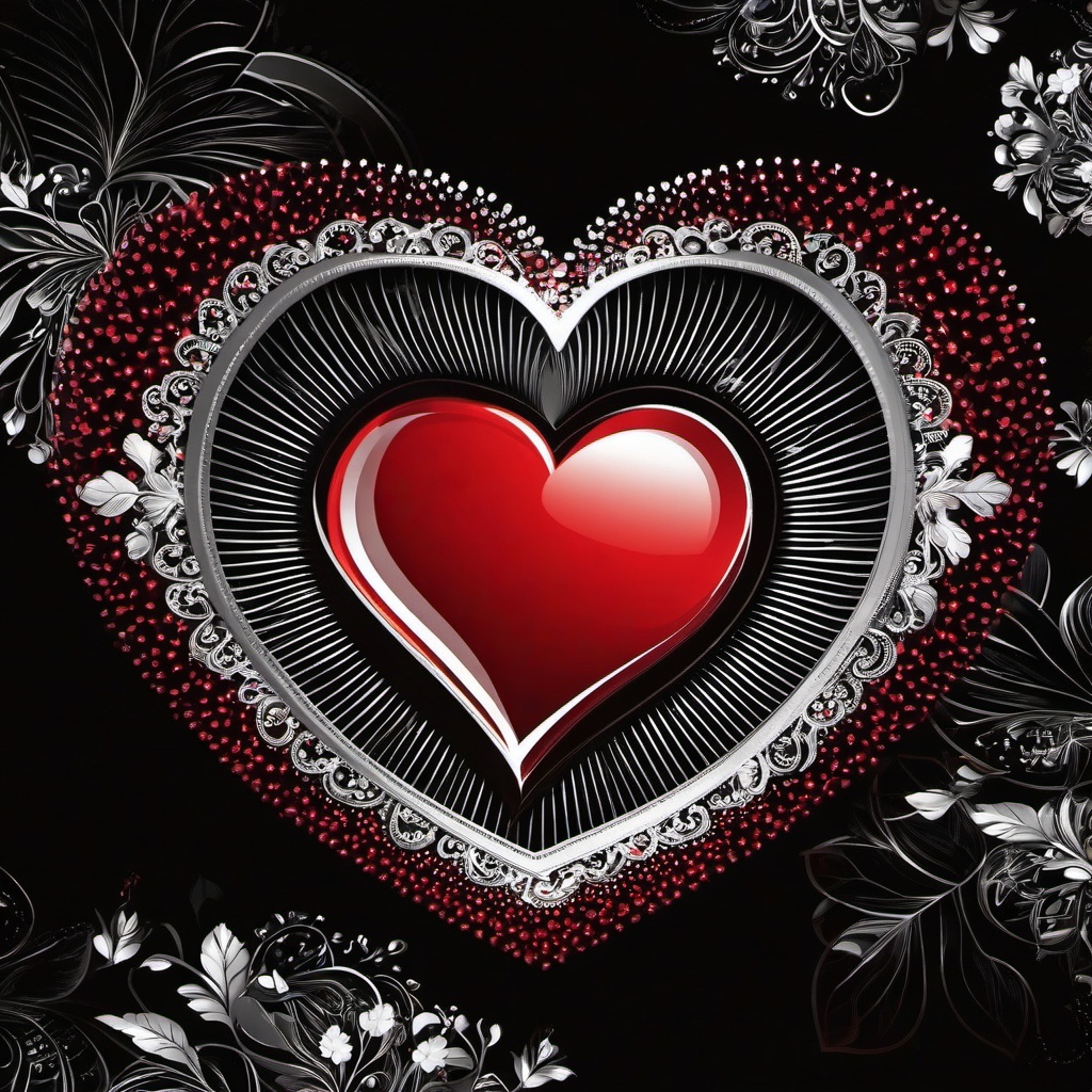 Heart Background Wallpaper - red heart black background wallpaper  