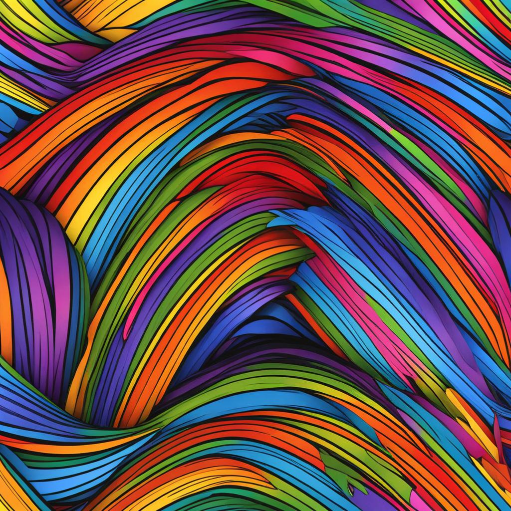 rainbow clipart - a colorful, arched rainbow. 