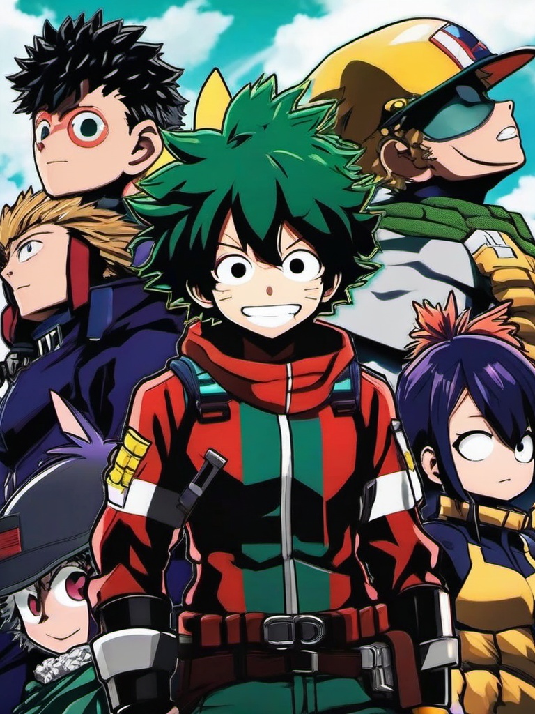 cute my hero academia wallpaper  ,mobile iphone background wallpaper