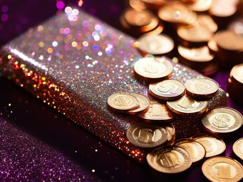 Glitter Money Wallpaper  