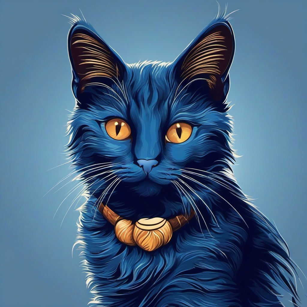 Cat Background Wallpaper - blue cat background  