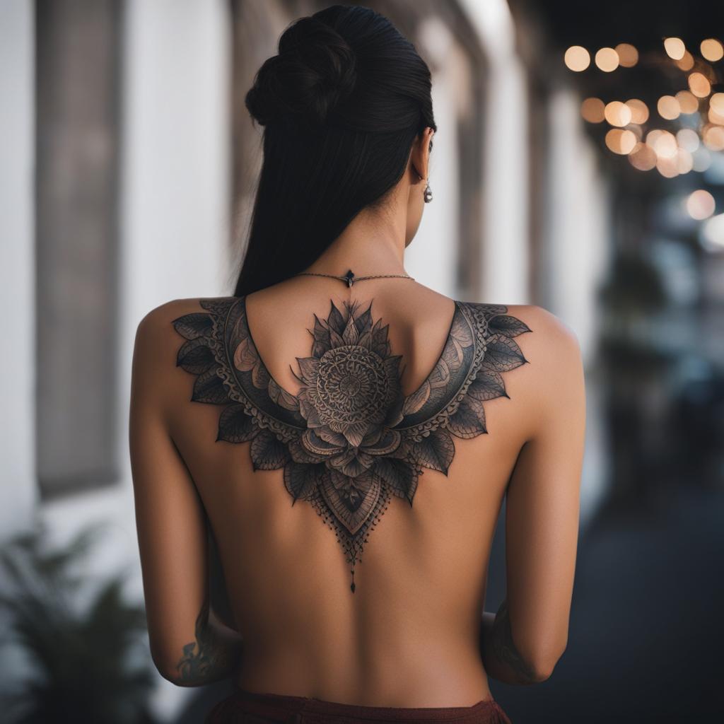 artistic and modern reinterpretations of lower back tattoos, moving away from stereotypes. 