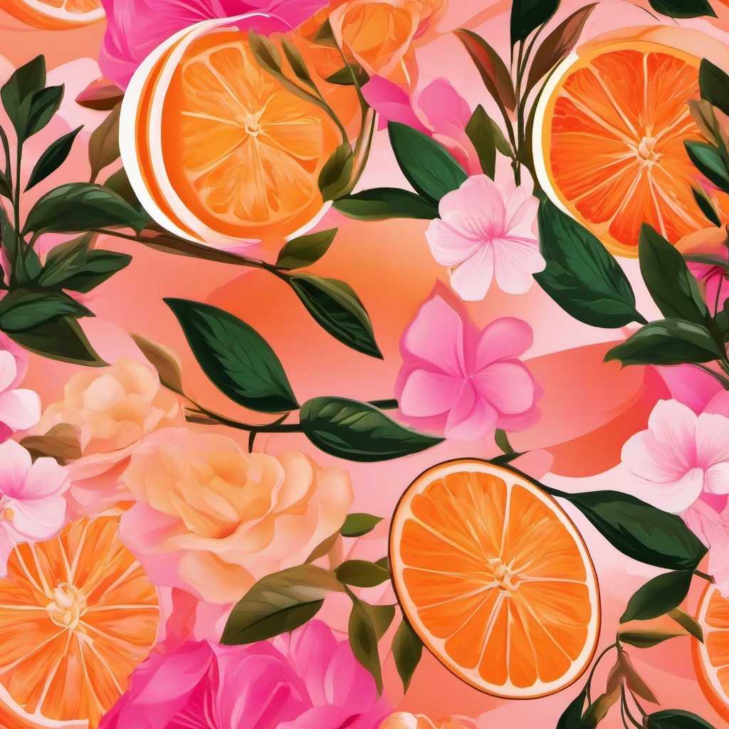 orange and pink background  