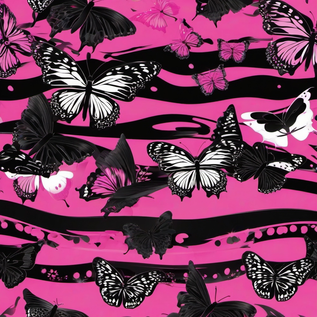 Butterfly Background Wallpaper - pink and black butterfly background  