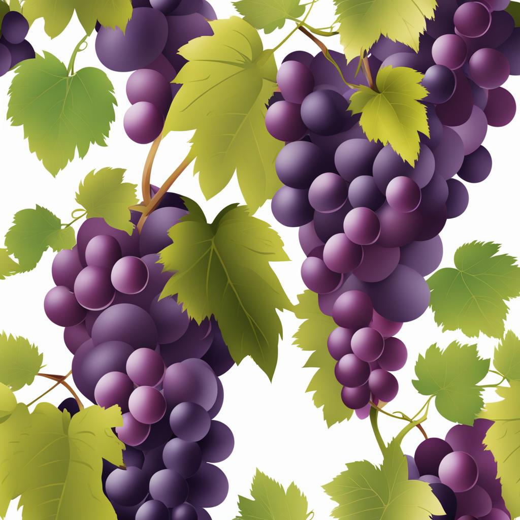 grapes clipart - a bunch of plump grapes ready for harvest 