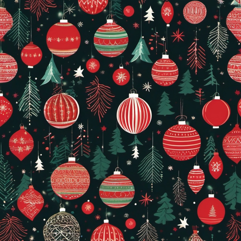 Aesthetic Christmas Wallpaper - Festive Holiday Spirit wallpaper, abstract art style, patterns, intricate