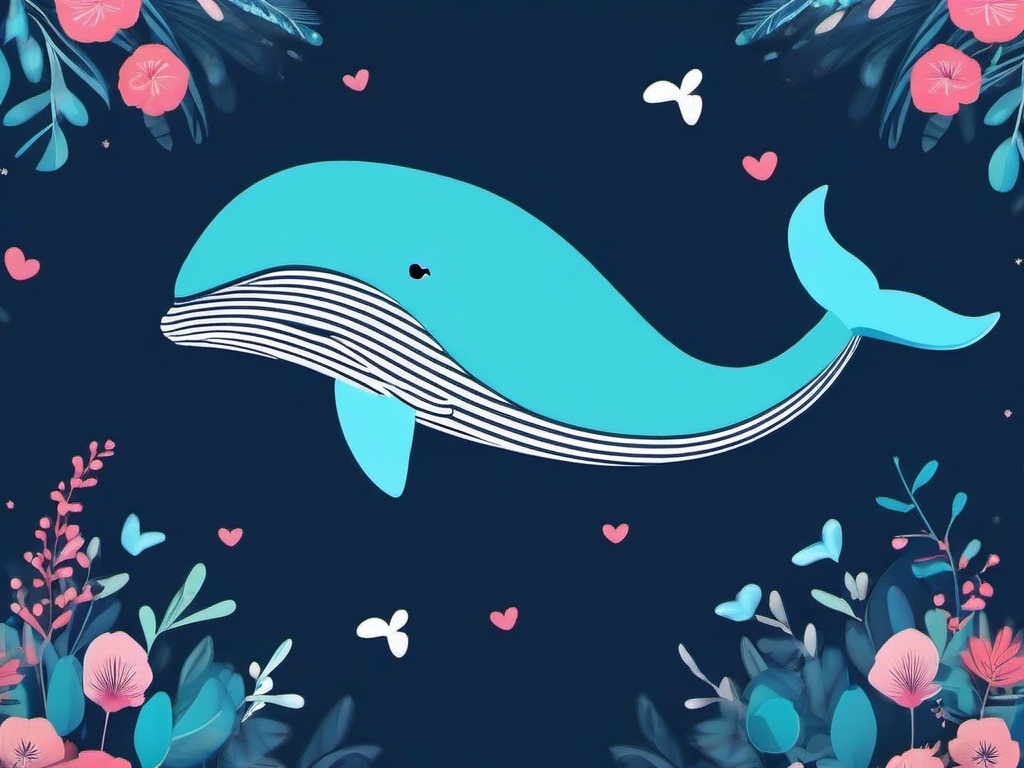 cute whale wallpaper  ,desktop background wallpaper