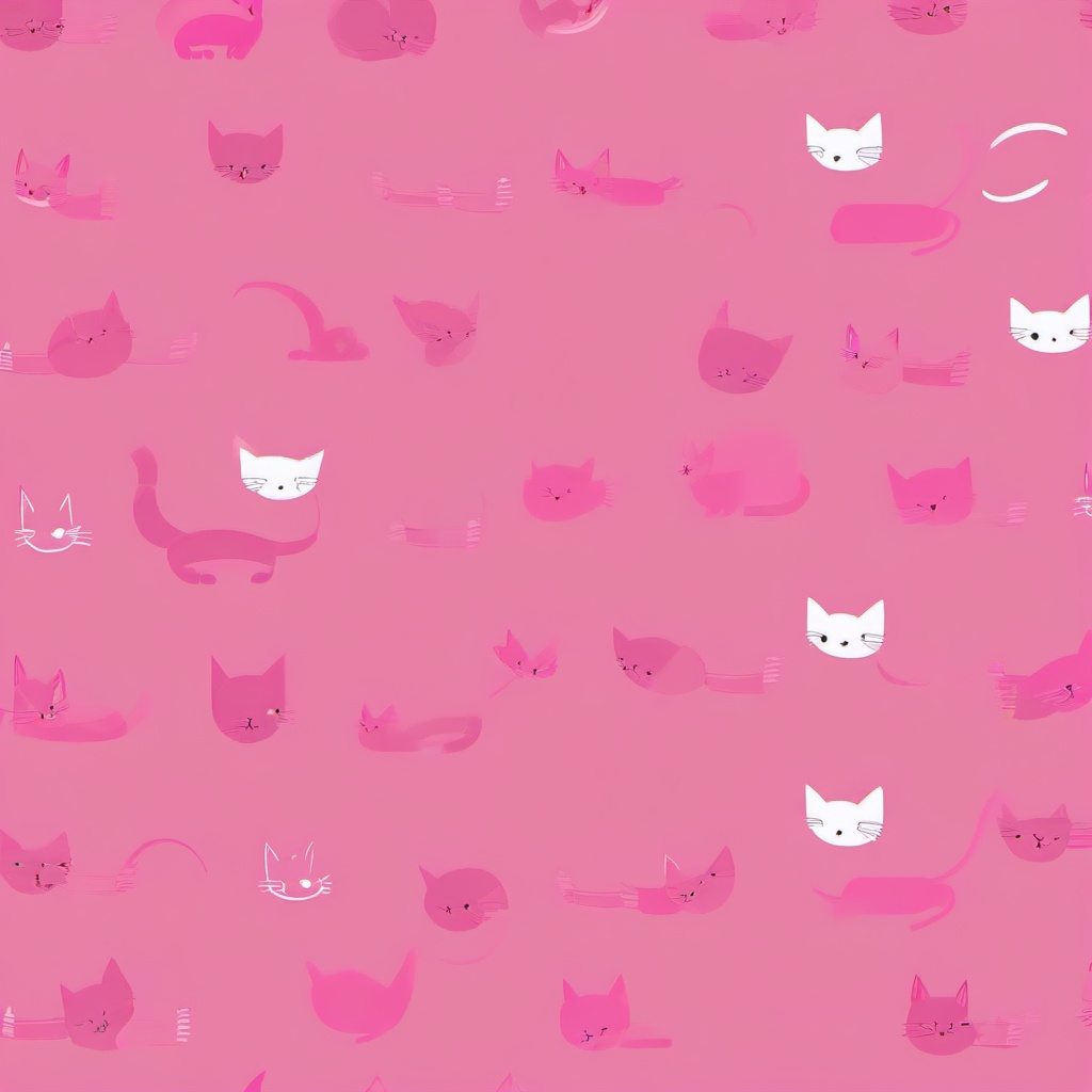 Cat Background Wallpaper - pink cat background  