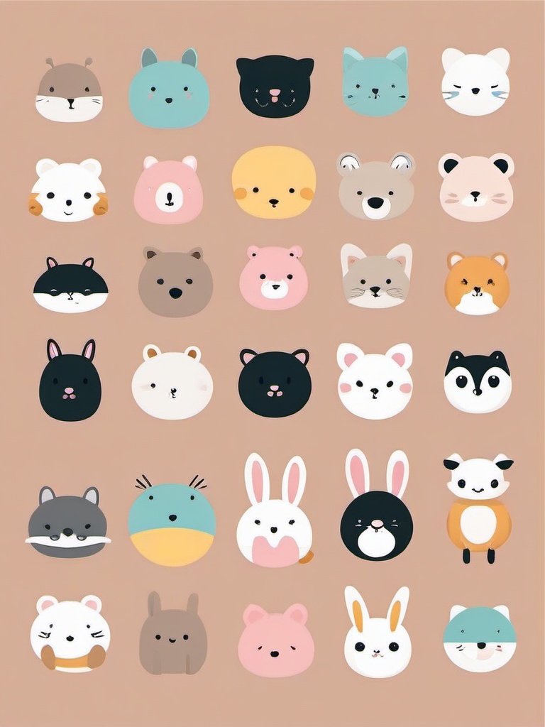 Cute Basic Wallpaper - Minimalist cuteness with simple icons  ,mobile iphone background wallpaper