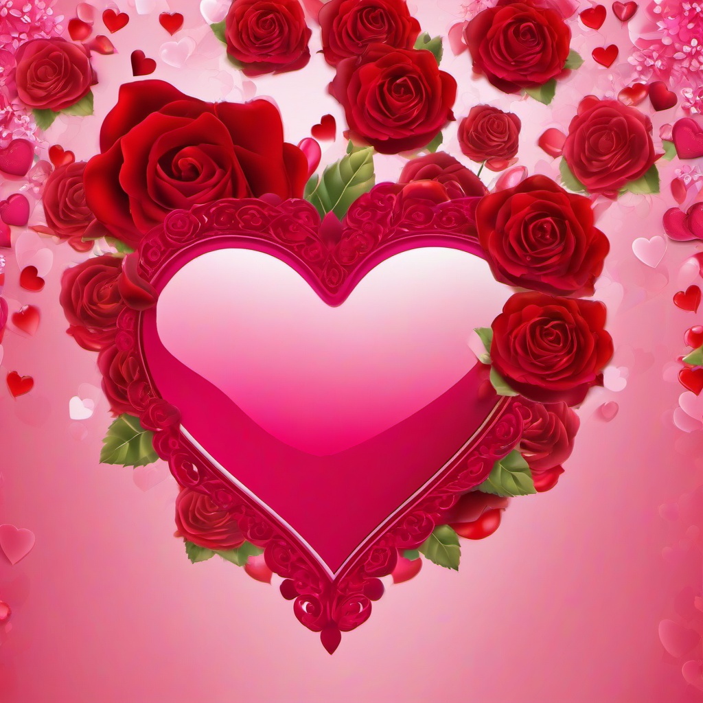 Heart Background Wallpaper - rose heart background  