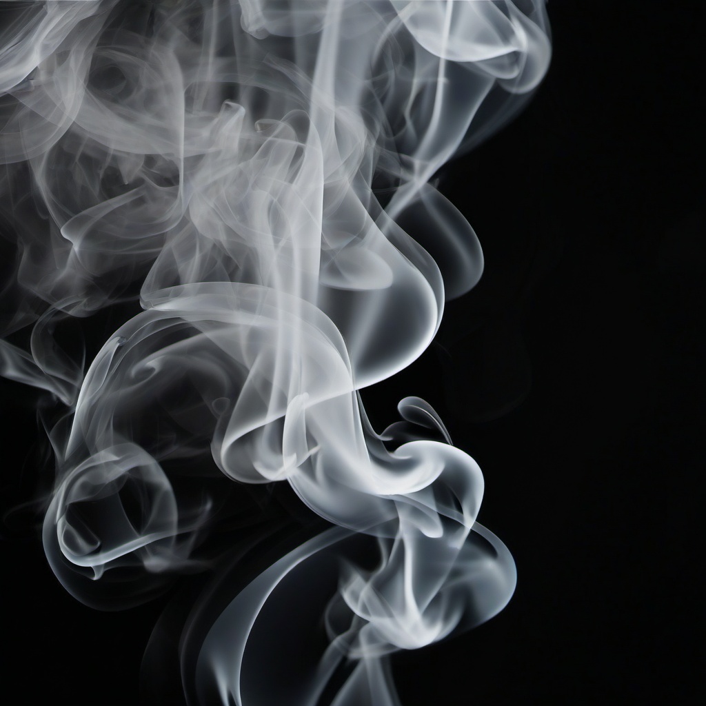 Smoke Background - white smoke on black background  