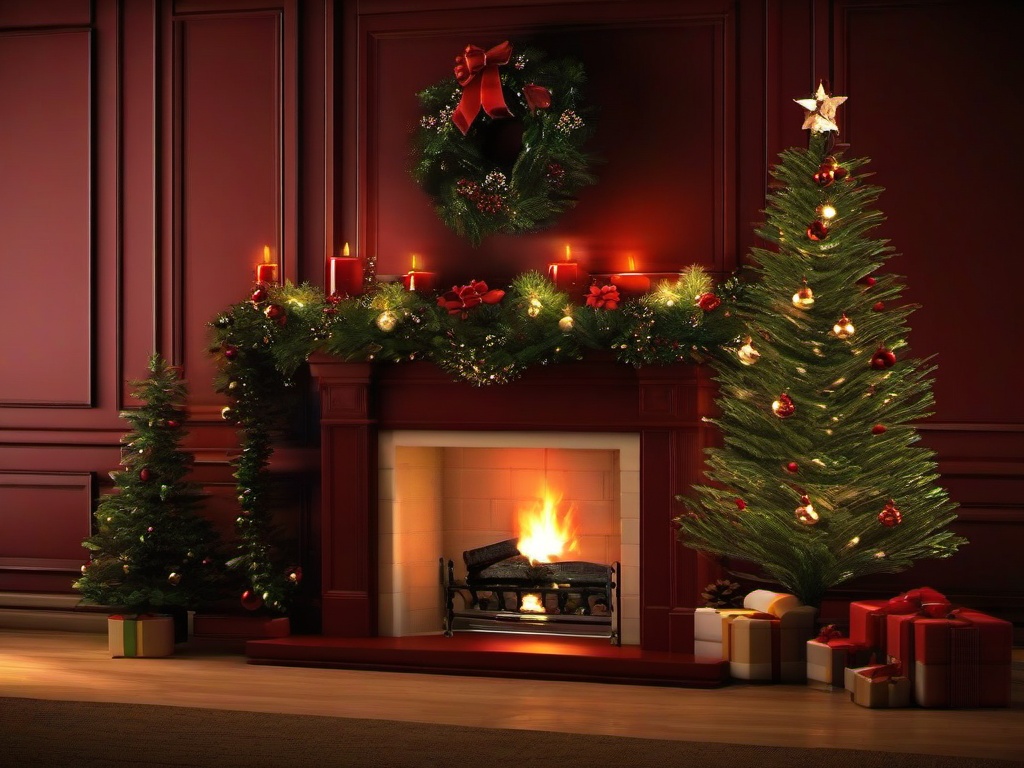 Christmas Fireplace Screensaver  