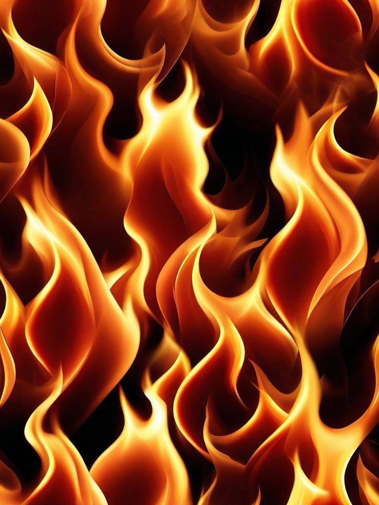 Fire Wallpaper - Fiery flames with dark smoky edges  background wallpaper