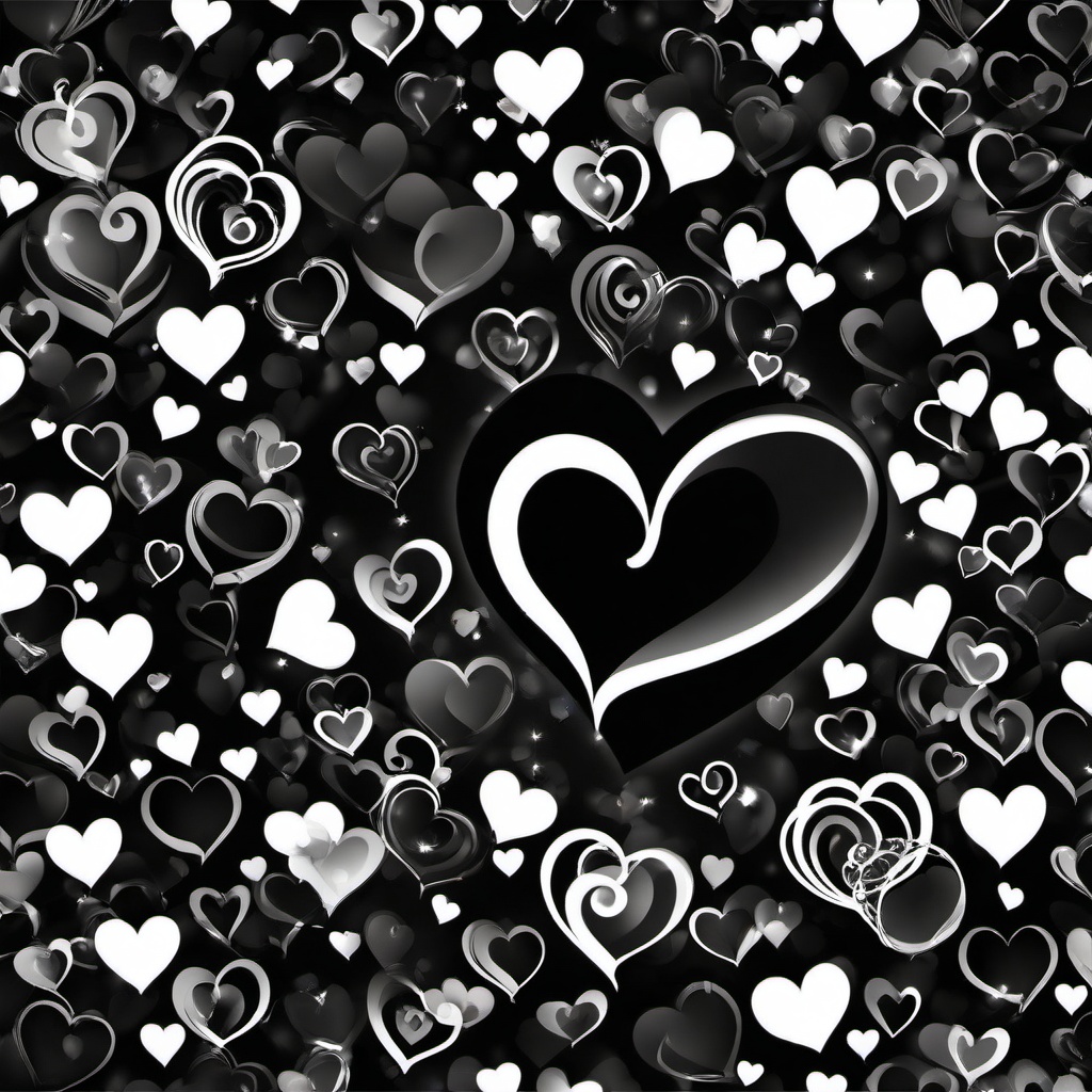 Heart Background Wallpaper - black white heart background  