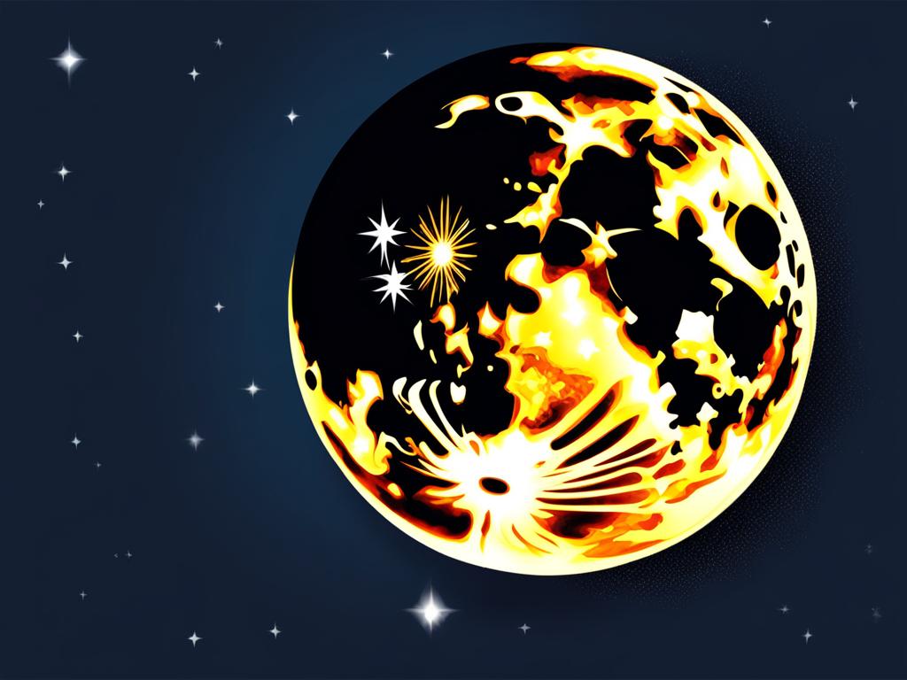 moon clipart - a crescent moon in the night sky. 