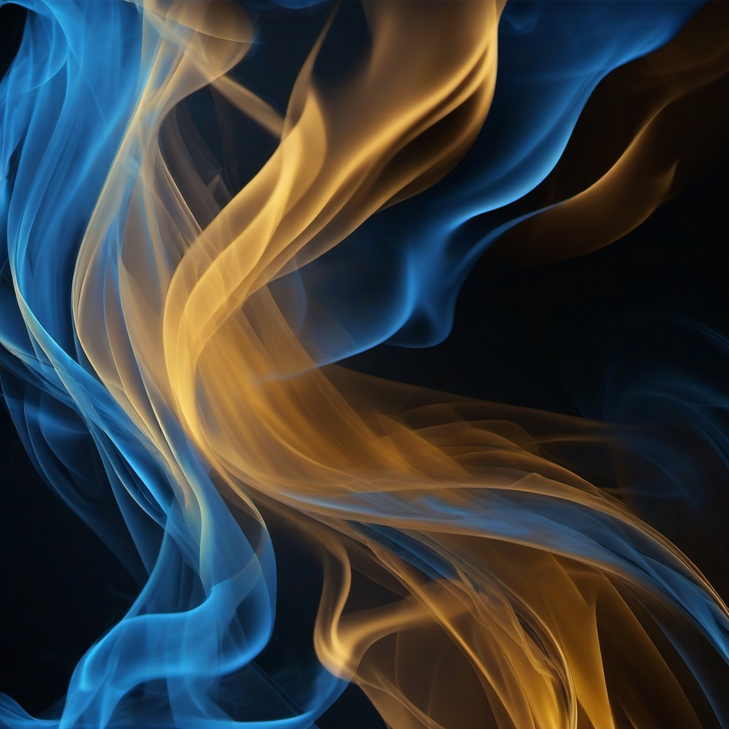 Smoke Background - blue and gold smoke background  