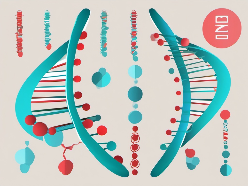 DNA Double Helix clipart - Molecular structure of genetic material, ,vector color clipart,minimal