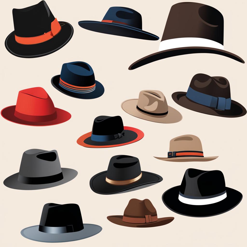 hat clipart: stylish hat adding flair to an outfit. 