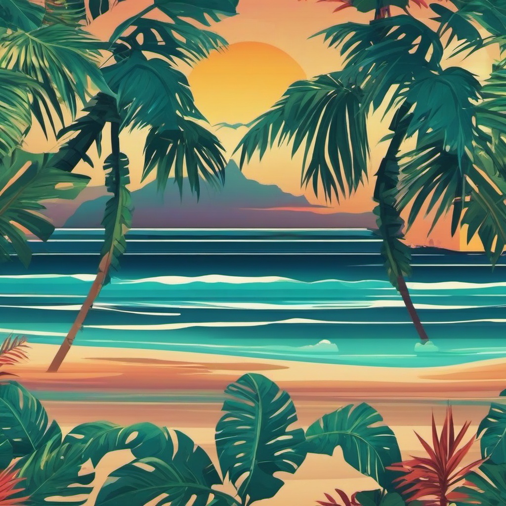 Beach Background Wallpaper - animated tropical background  