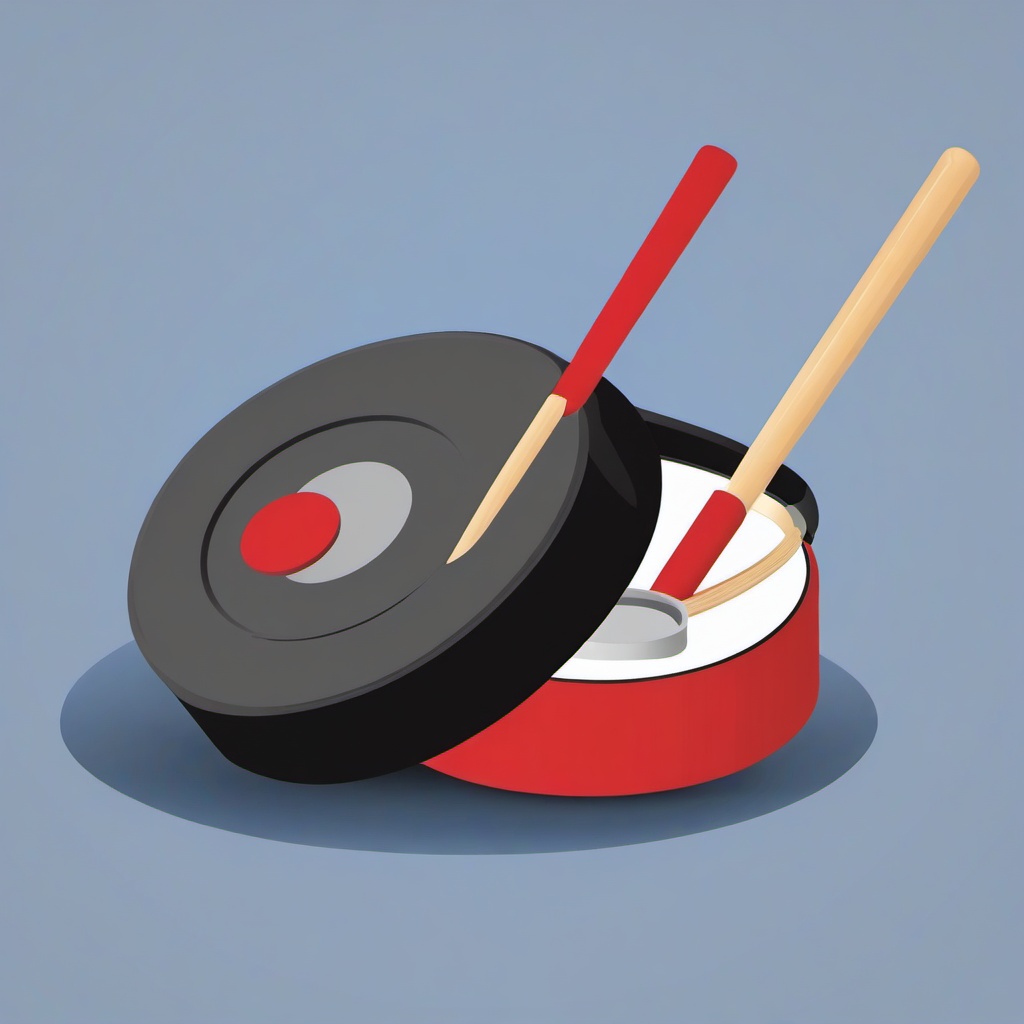 Sport clipart - ice hockey puck and stick  vector clipart