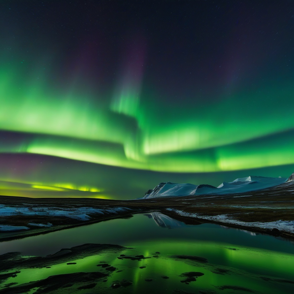 Aurora Borealis Over the Tundra  background picture, close shot professional product  photography, natural lighting, canon lens, shot on dslr 64 megapixels sharp focus