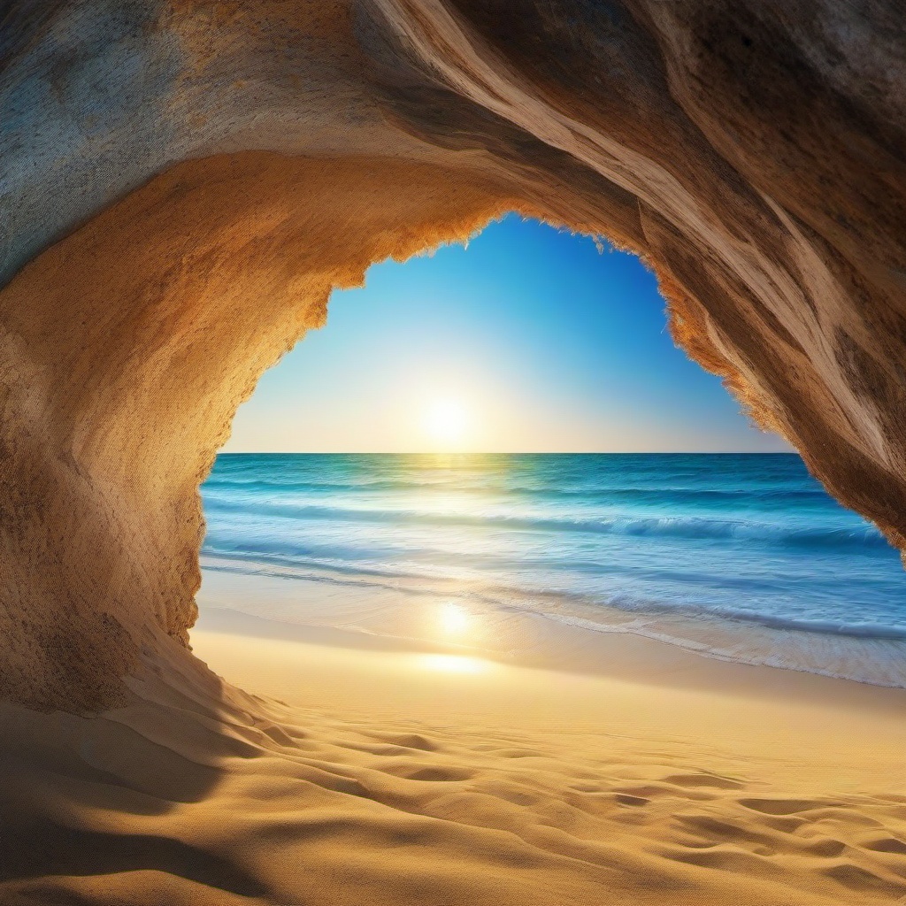 Beach background - sunny beach wallpaper  