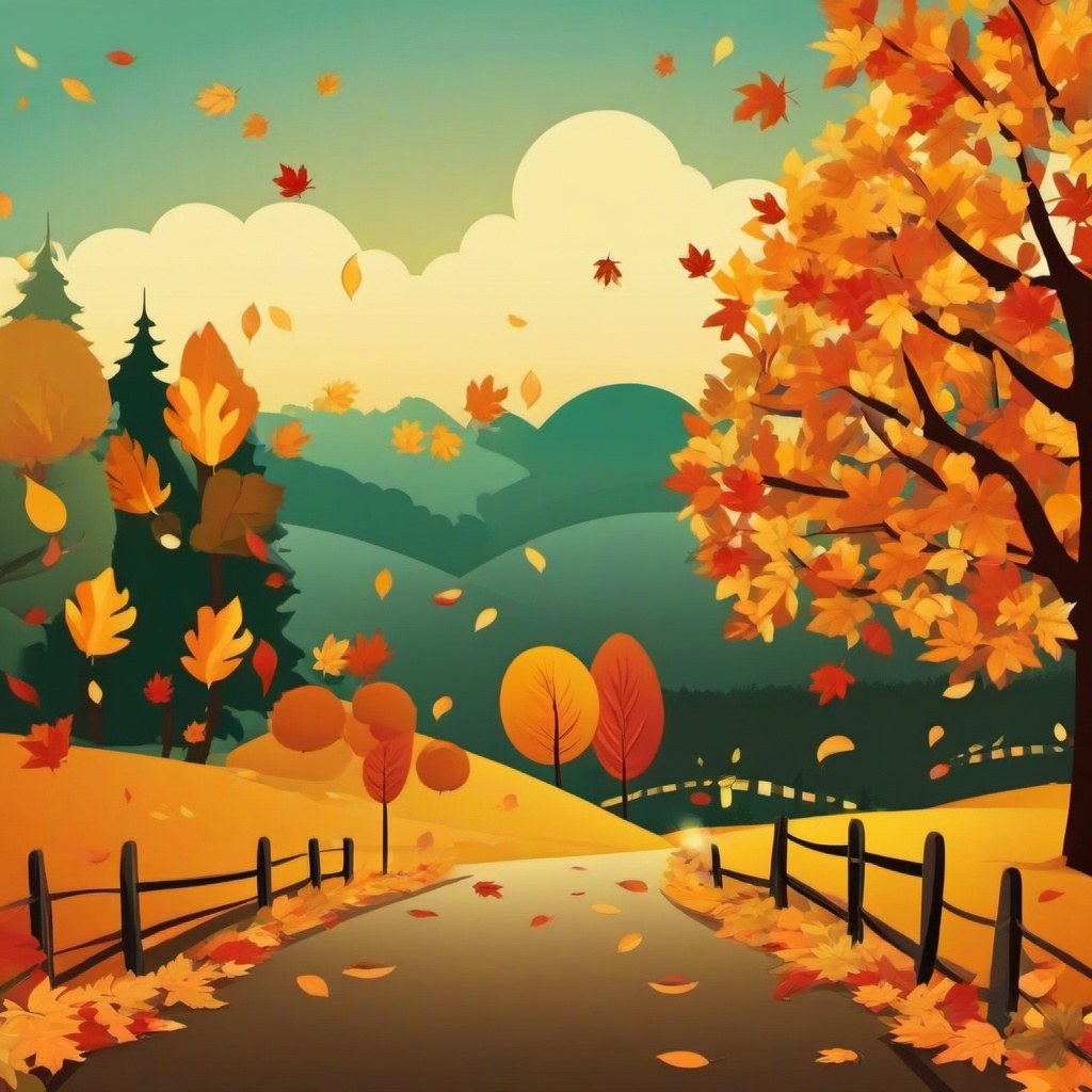 Fall Background Wallpaper - cute cartoon fall wallpaper  